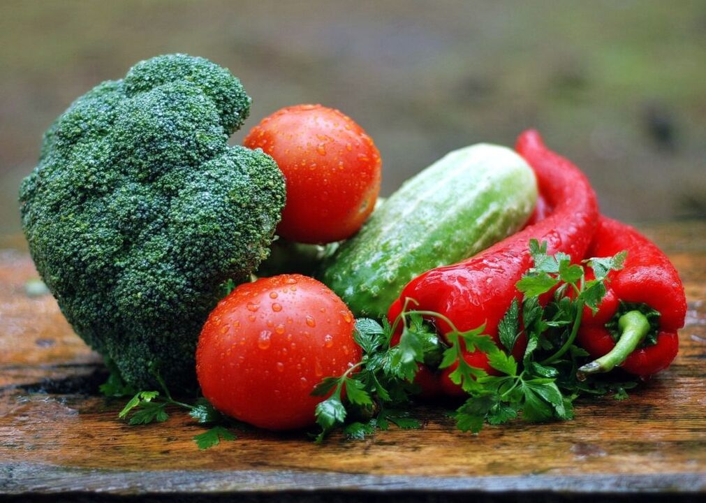Légumes pour la prostatite
